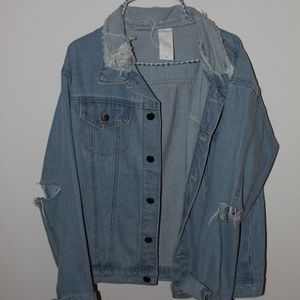 Distressed Jean Jacket